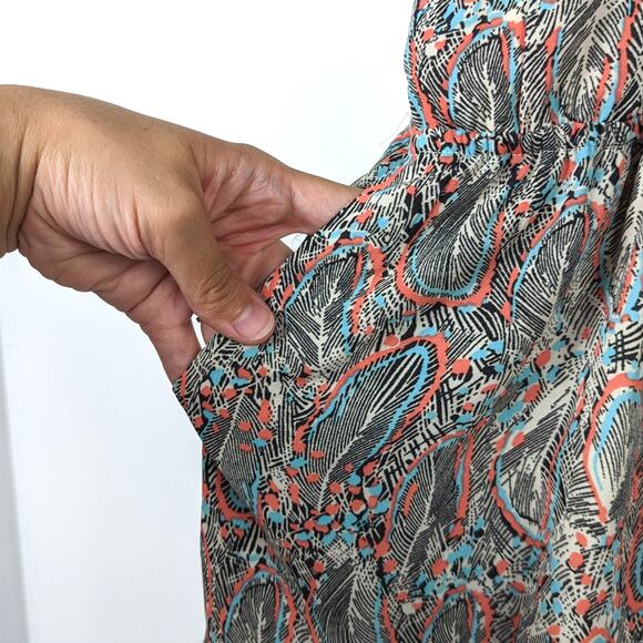 Daniel Rainn Romper Women's Size XS Boho Shorts Lace Feather - Picture 3 of 7